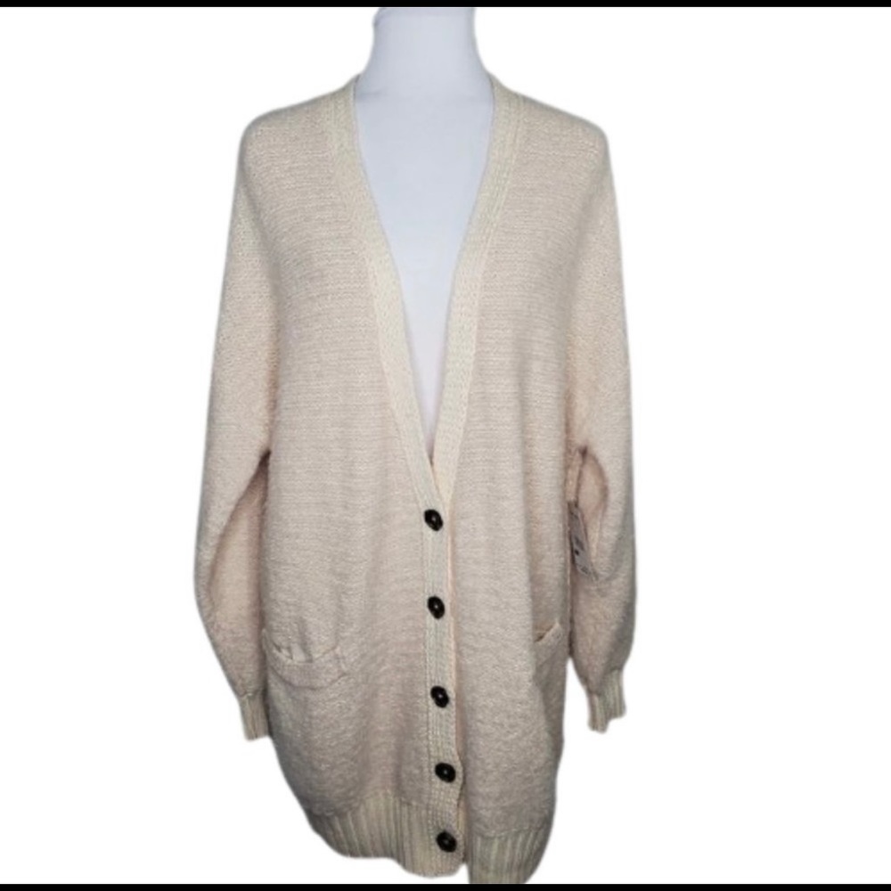 Free People Snow Drop Slouchy Cardigan Sweater